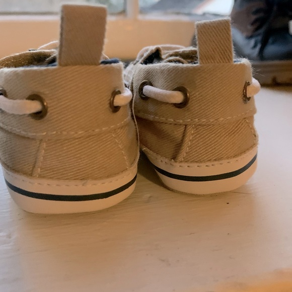 Tan and w/white Boat shoes for Baby - Picture 5 of 5